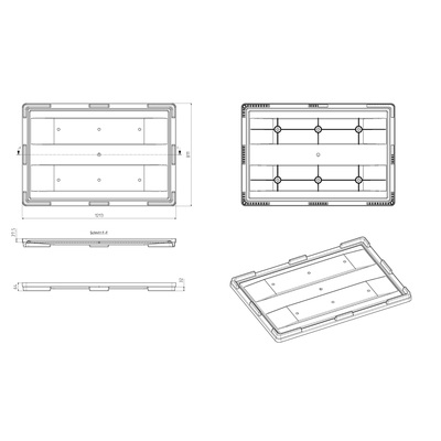 Capac Boxpalet 535L